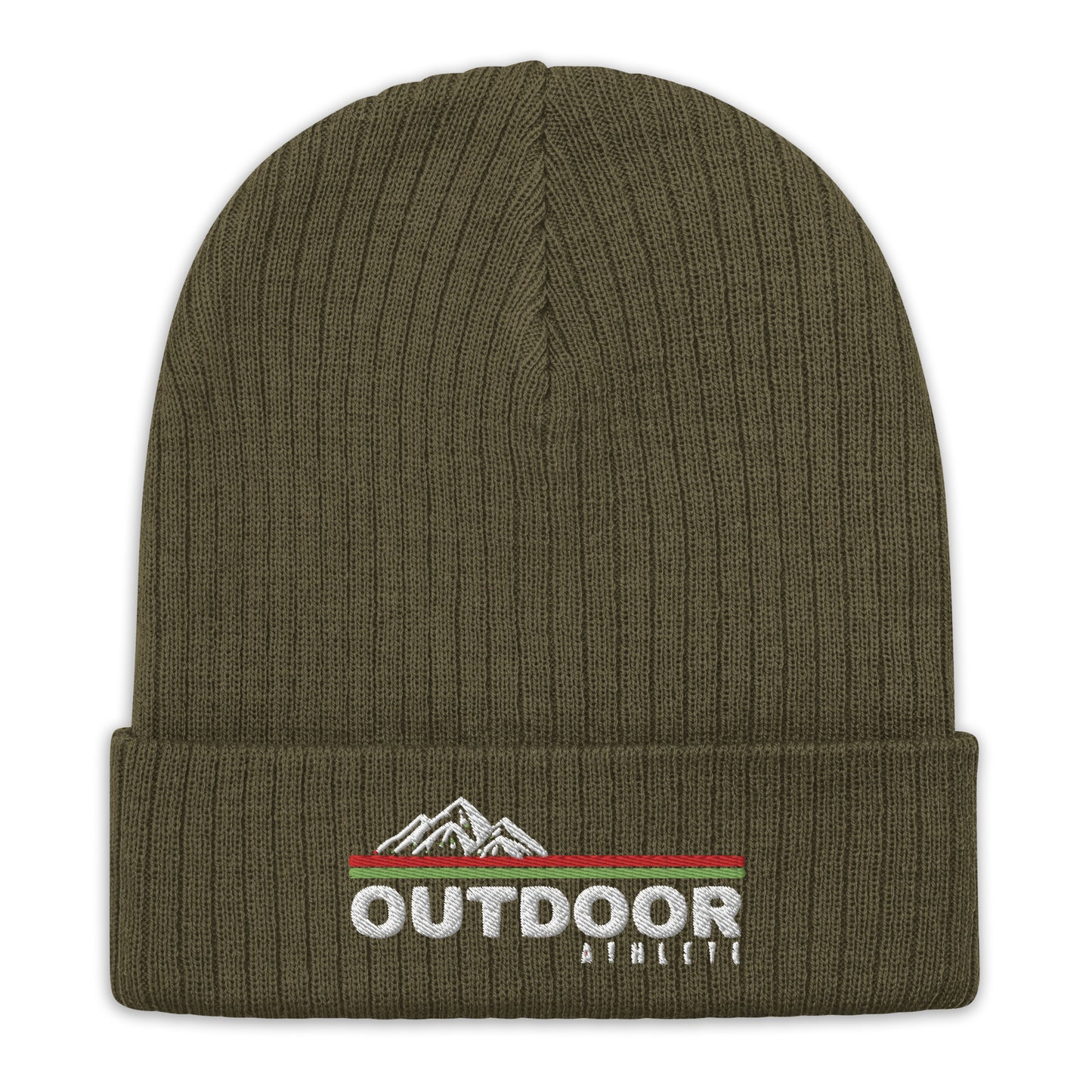 Outdoor Athlete Ribbed knit beanie